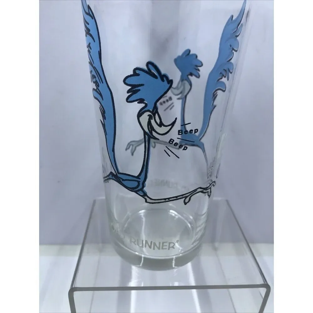 1973 Warner Brothers Road Runner Pepsi Collector Drinking Glass Series. Vintage